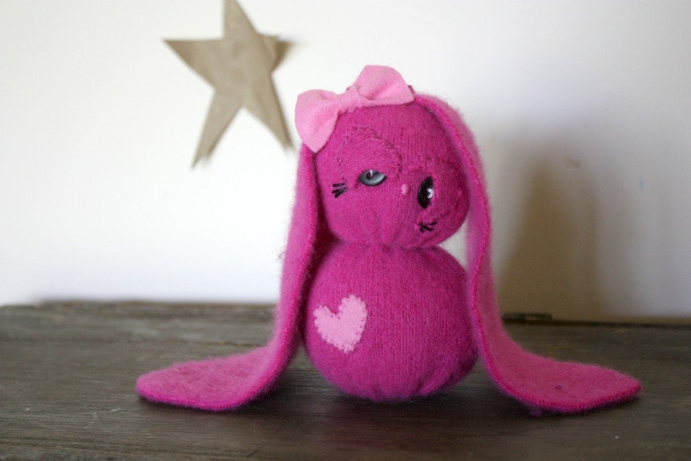 bunny stuffed animal plush handmade