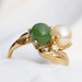 Vintage 18k HGE Jade and Pearl with by TwiceBakedVintage on Etsy from etsy.com