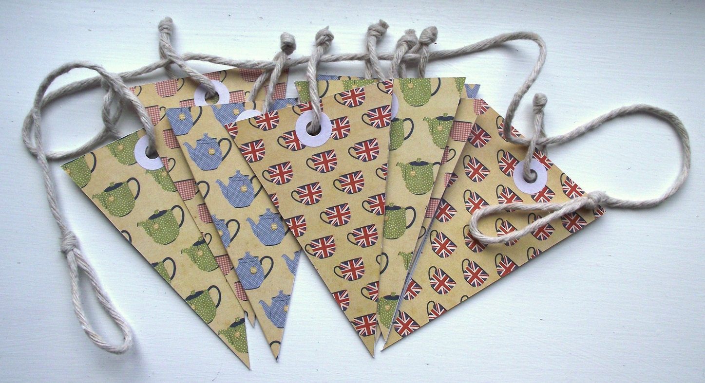 British Tea Party Handmade Mini Bunting