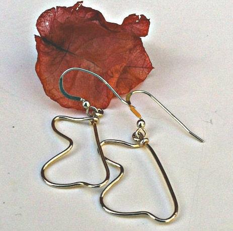 Angel Wings Earrings Fine Silver Wire