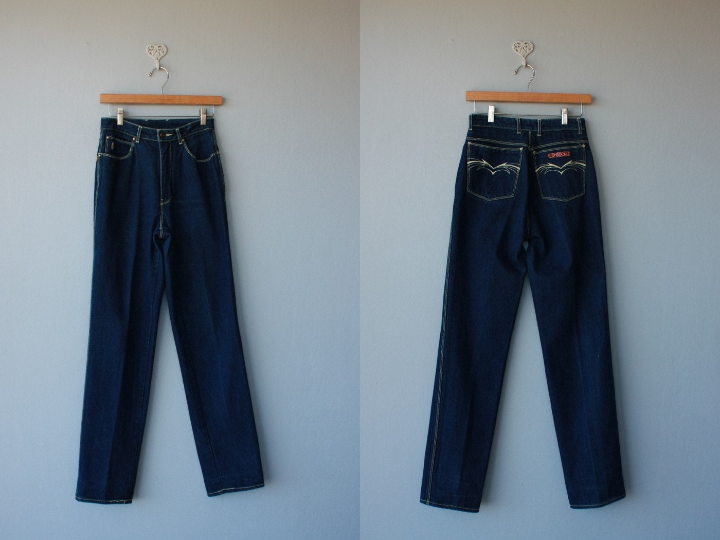 high waist jeans / high waisted jeans / 1980s Sasson jeans -size small , medium