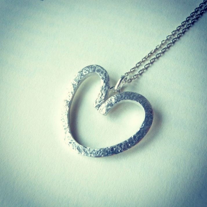 Love Necklace Cute Love Pendant in Sterling by ChristianJessie Love Necklace Cute Love Pendant in Sterling by ChristianJessie