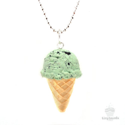 Scented Mint Chocolate Chip Ice-Cream Necklace