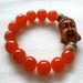 Cherry Red Beaded Buddha Bracelet
