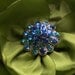 Peacock feather wedding bridal fascinator in blue by BellaJadore