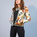 Floral and Animal Print Jacket