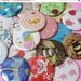MAY SALE 31% OFF pocket mirrors one dozen (12) assorted animals and insects fabric covered pocket mirrors