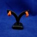 Orange Tentacle Earrings - Handmade Polymer Clay Jewelry