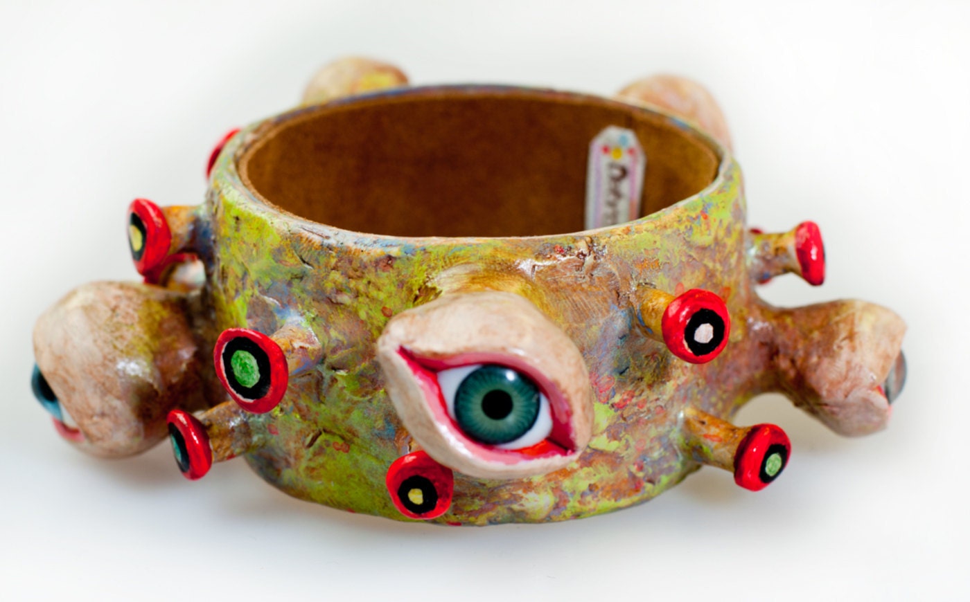 ooak Eyeball Bracelet Big Bold Bodacious Bangle Large Wrist