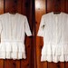 edwardian blouse / antique white cotton lace shirt XXS 1900s 1910s / downton abbey