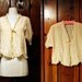 1930s bed jacket / silk & lace boudoir jacket / 30s lingerie