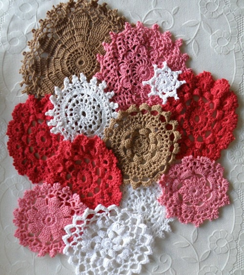 Woodland Whimsy Vintage Hand Dyed Doilies