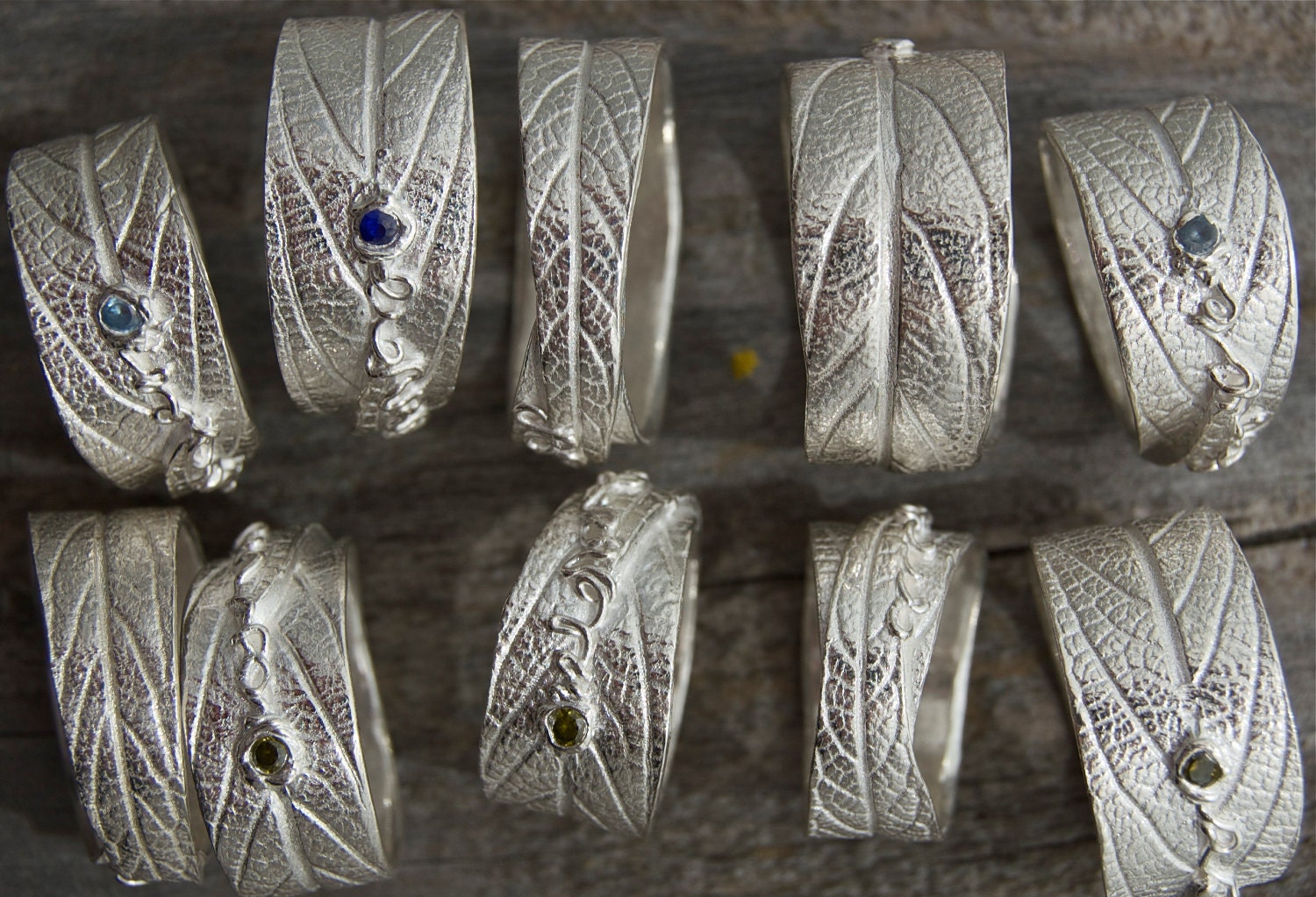 silver ring sage leaf made in america