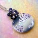 Purple Shell, Glass, and Pearl Necklace - Plums of Penglai