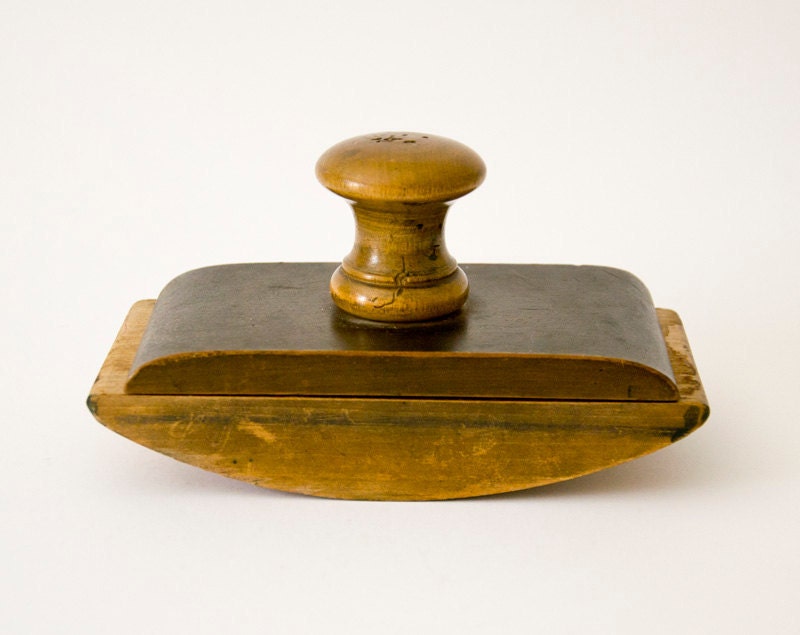 Vintage ink blotter Spanish wooden