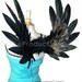 eps WICKED Black feather JULIETTA ANGEL WINGS costume cosplay LARP 