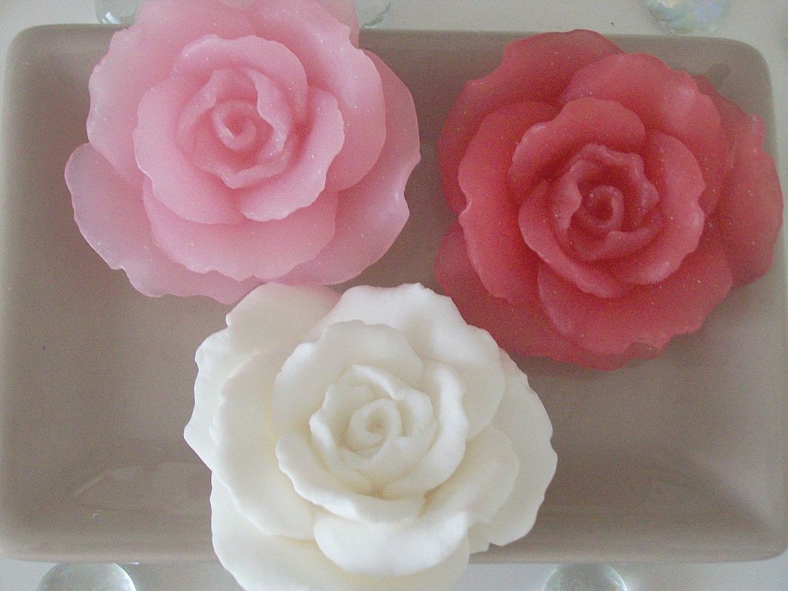 Shimmering Full Bloom Princess Rose Soap 