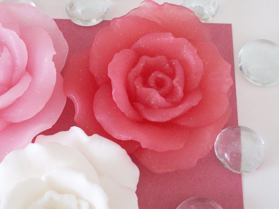 Shimmering Full Bloom Princess Rose Soap 
