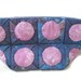 Hand Dyed Purple Hand Quilted and Appliqued Purse With Circles