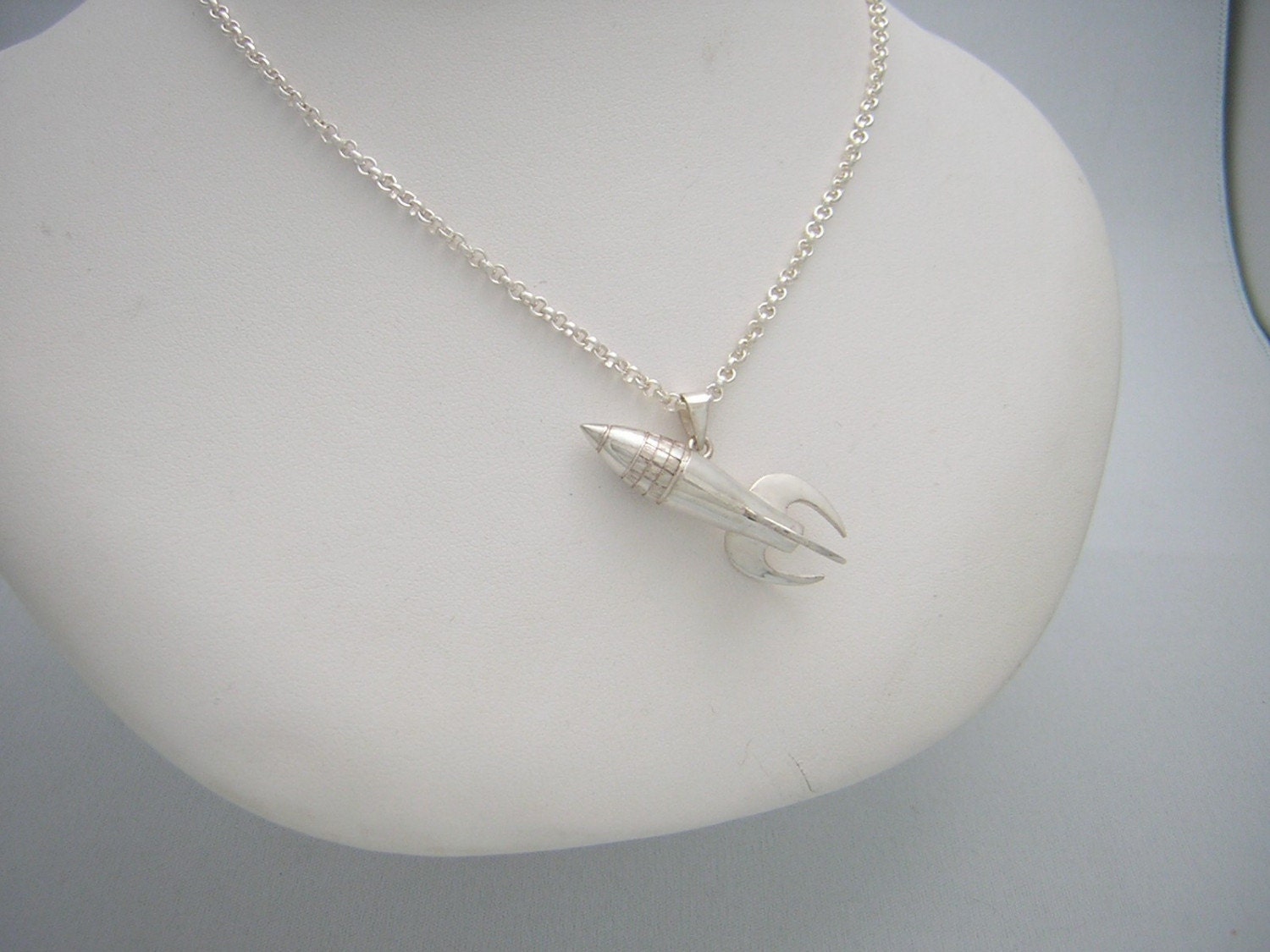 Large Rocket Ship Pendant.
