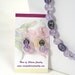 Handmade Lilac to Deep Purple Glass Beaded Necklace and Earrings