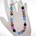 Handmade Multi-Colored Firepolish  Bead Bracelet