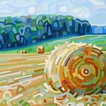 Abstract Fine Art Print 8x10 - Early Hay