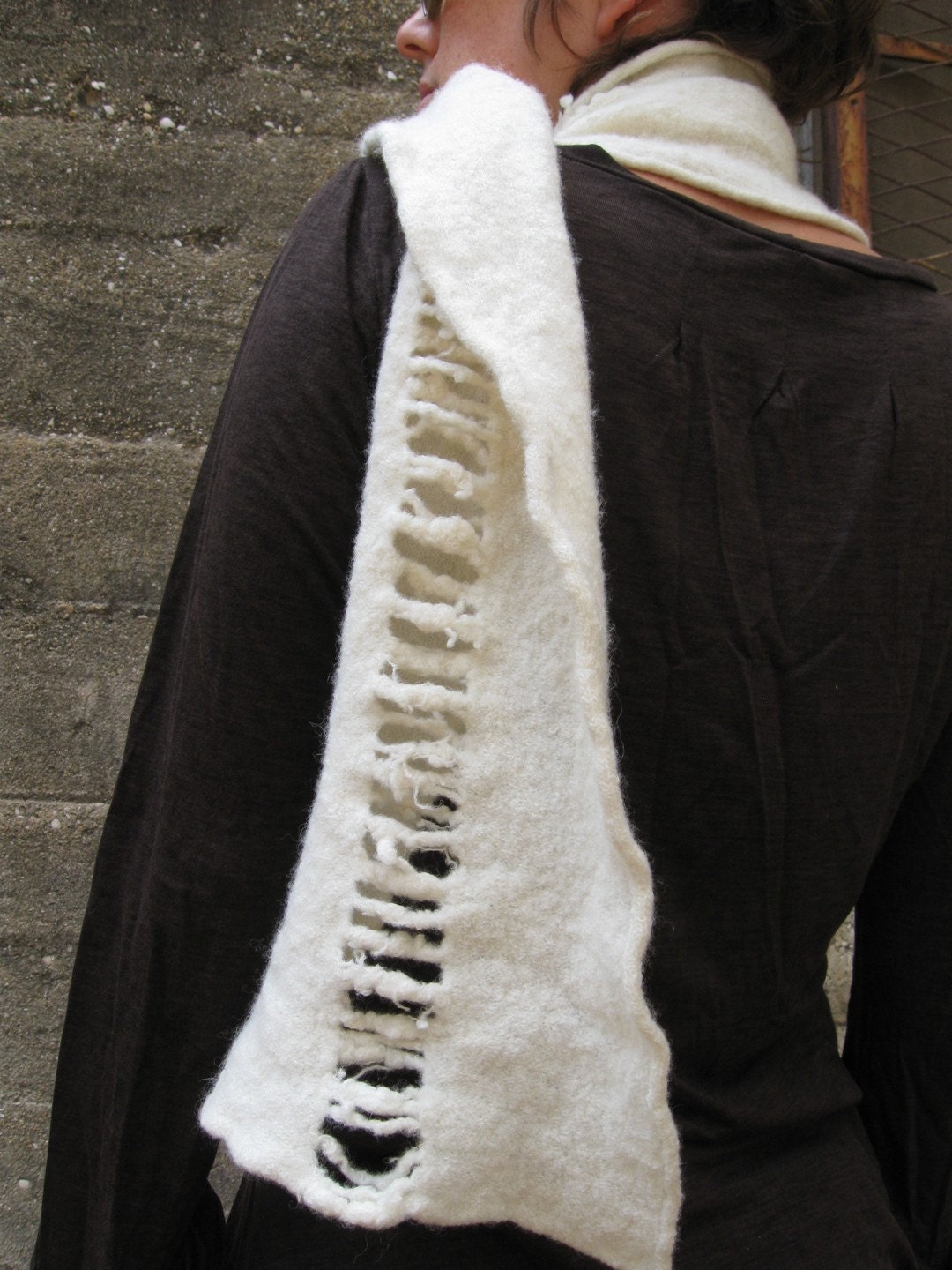 Handmade Felted Scarf