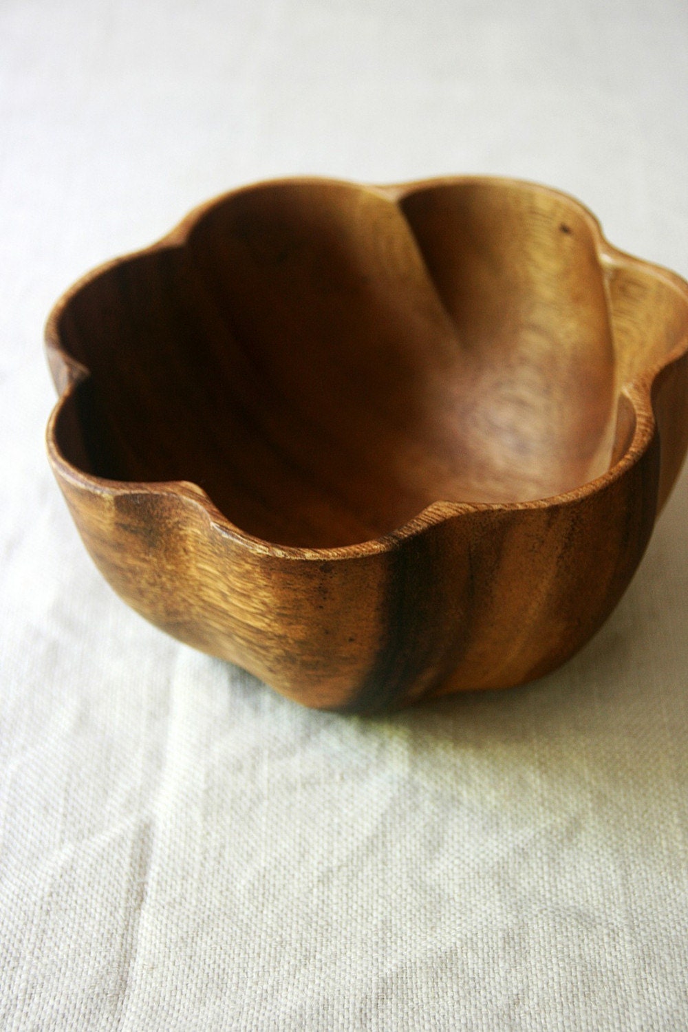 Nymphaea Flared Acacia Wooden Bowl