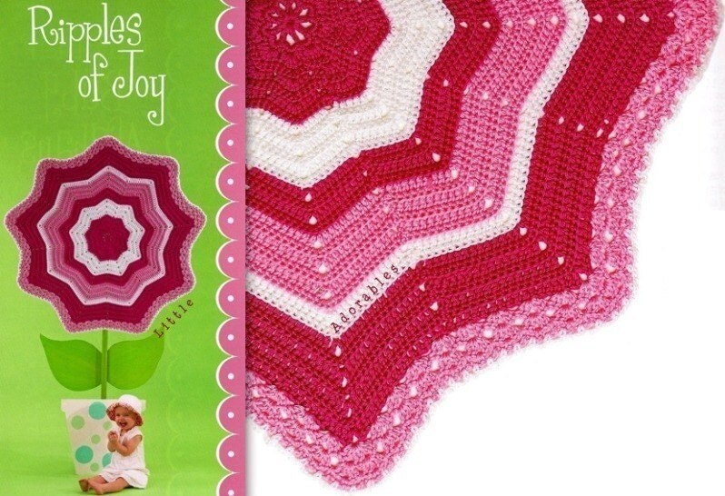 Little Boy Blue 8 Point Round Ripple Baby Afghan | Gather