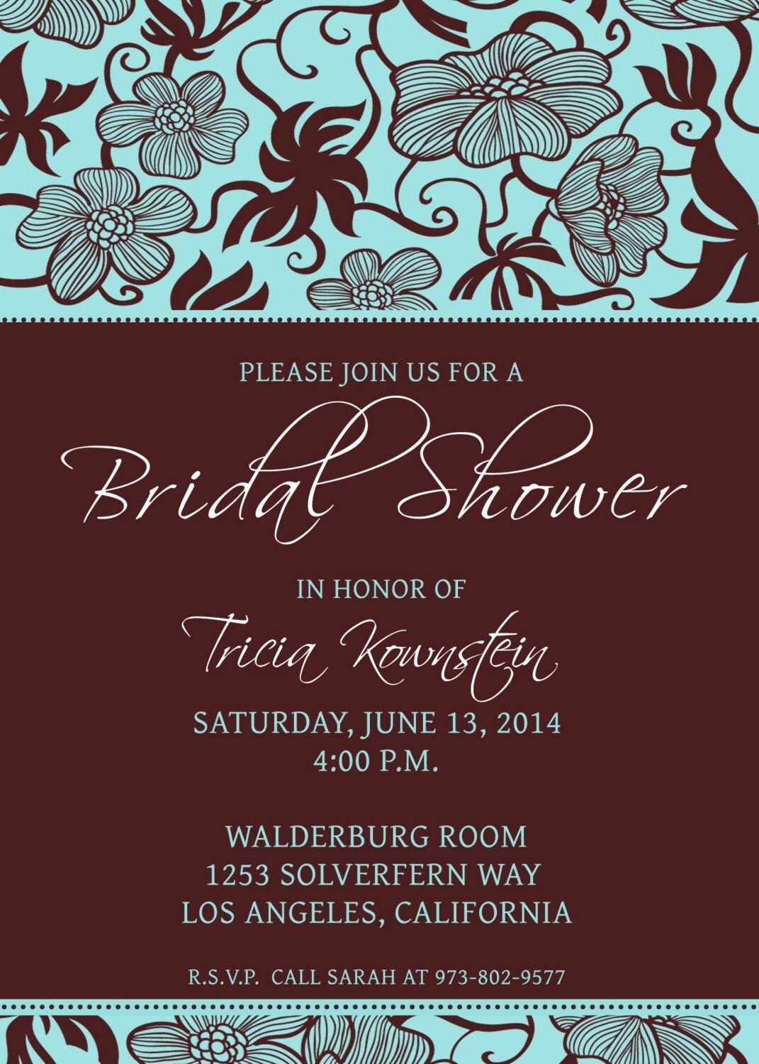 Bridal Shower Invitation by CBDesignCollection - free printable bridal .