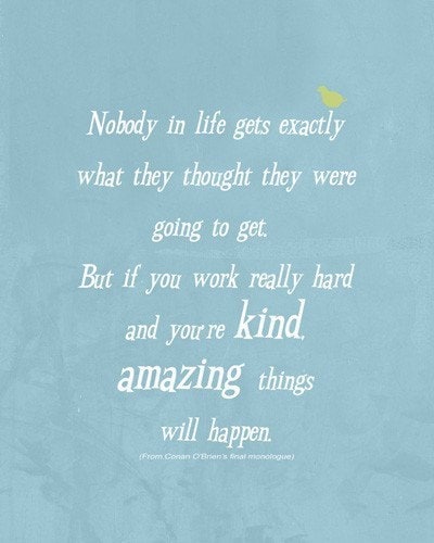 Wall Decorations Living Room on Wall Decor Celebrity Quote Conan Obrian Final Monologue Living Room