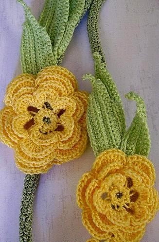 Left Hand Crochet - Irish Rose Crochet Flower Left Hand Ver
sion