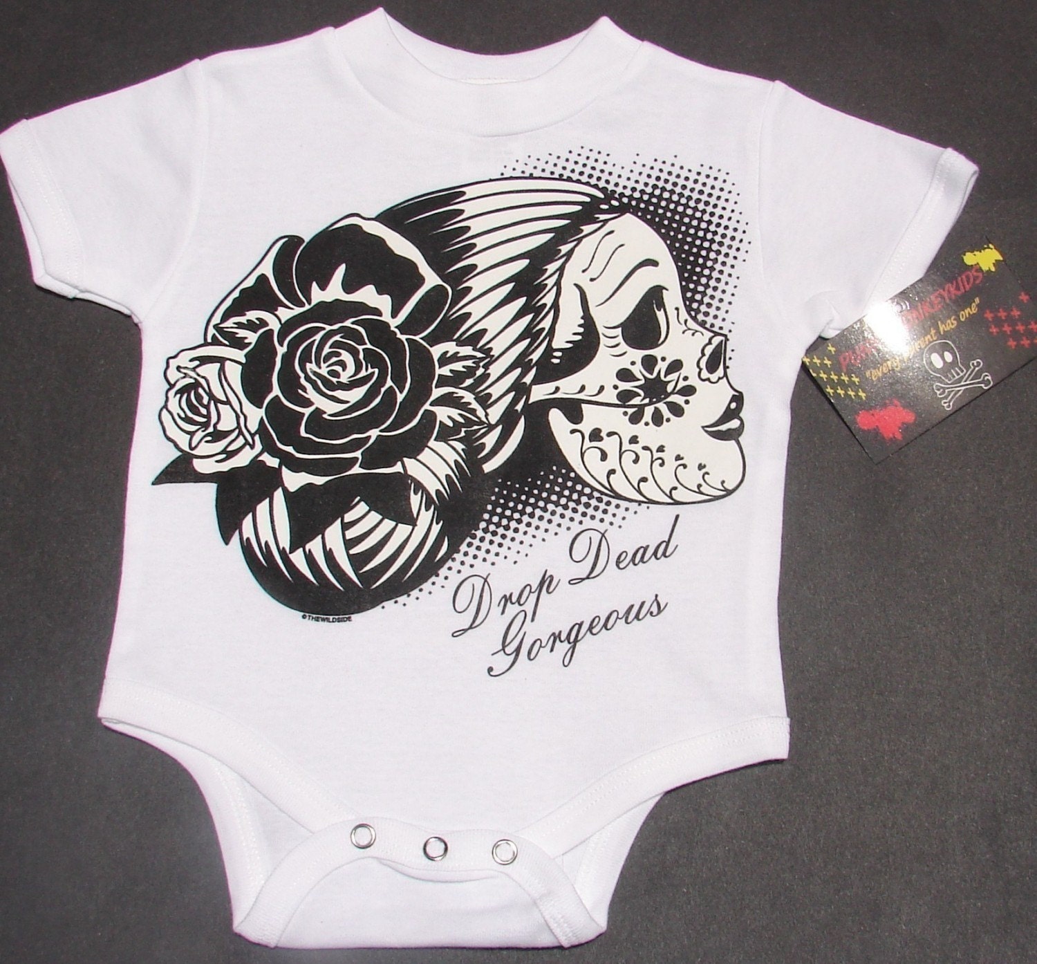 NWT white tattoo look of a