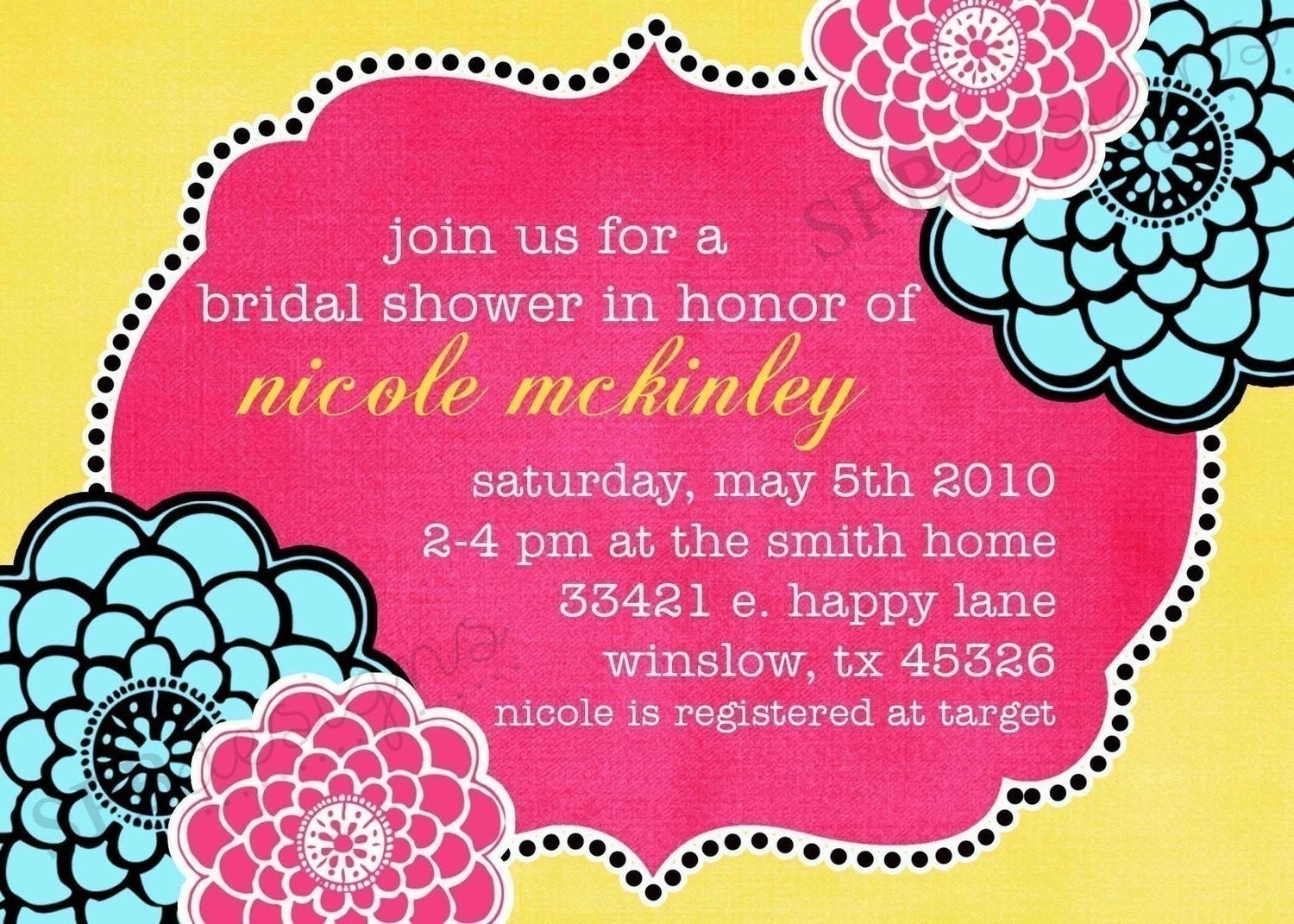 Bridal Shower Invitation or