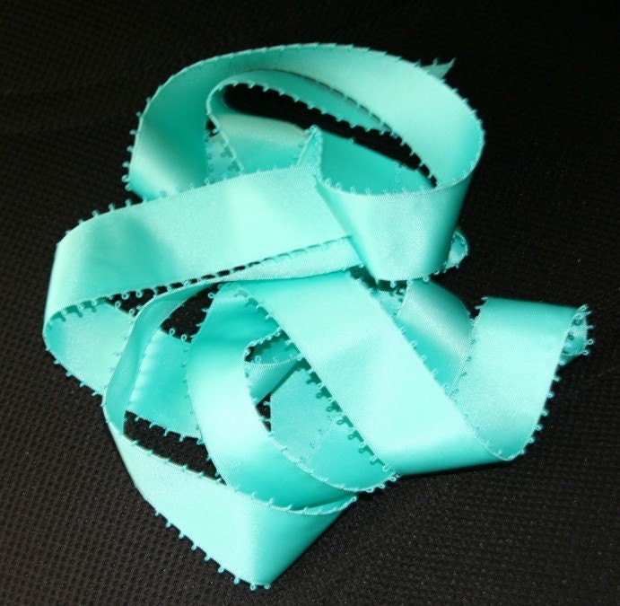 Tiffany Blue Ribbon Bridal Bouquet Wrap From TheTiffanyBlueShop