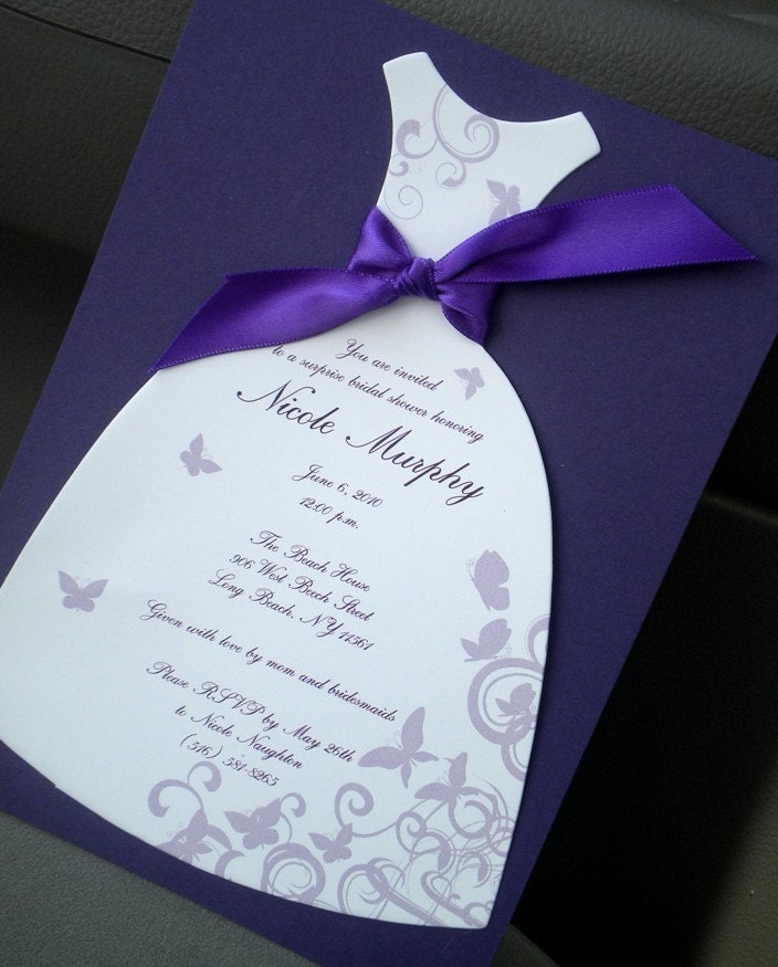 Butterfly Bridal Shower Invitations 