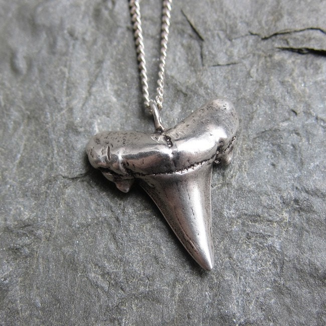 Small silver shark tooth necklace-small shark tooth necklace, recycled sterling silver, ocean, sea