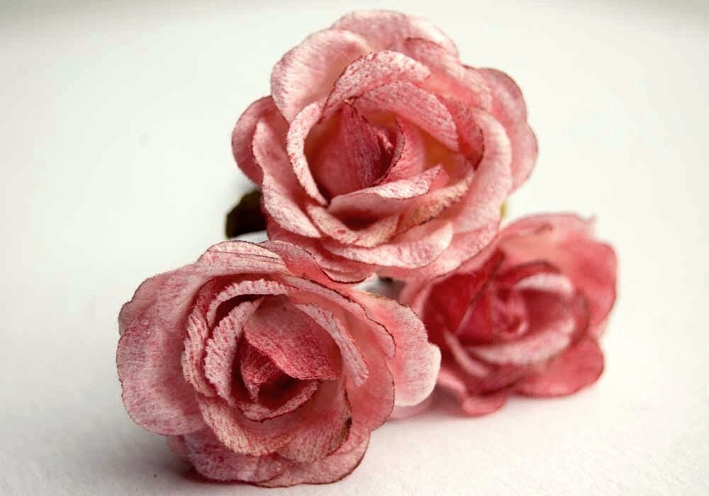 Pink bobby pins roses bohemian wedding hair accessories flower bobby pins