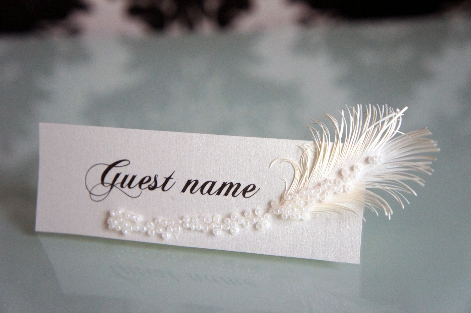 blank wedding invitation