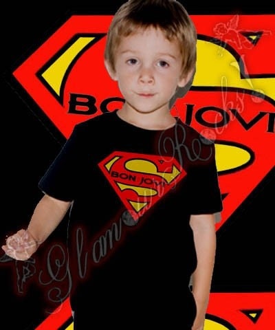 Superman Tattoos on Bon Jovi Superman Tattoo T Shirt Tee Toddler Unisex Boy Or Girl