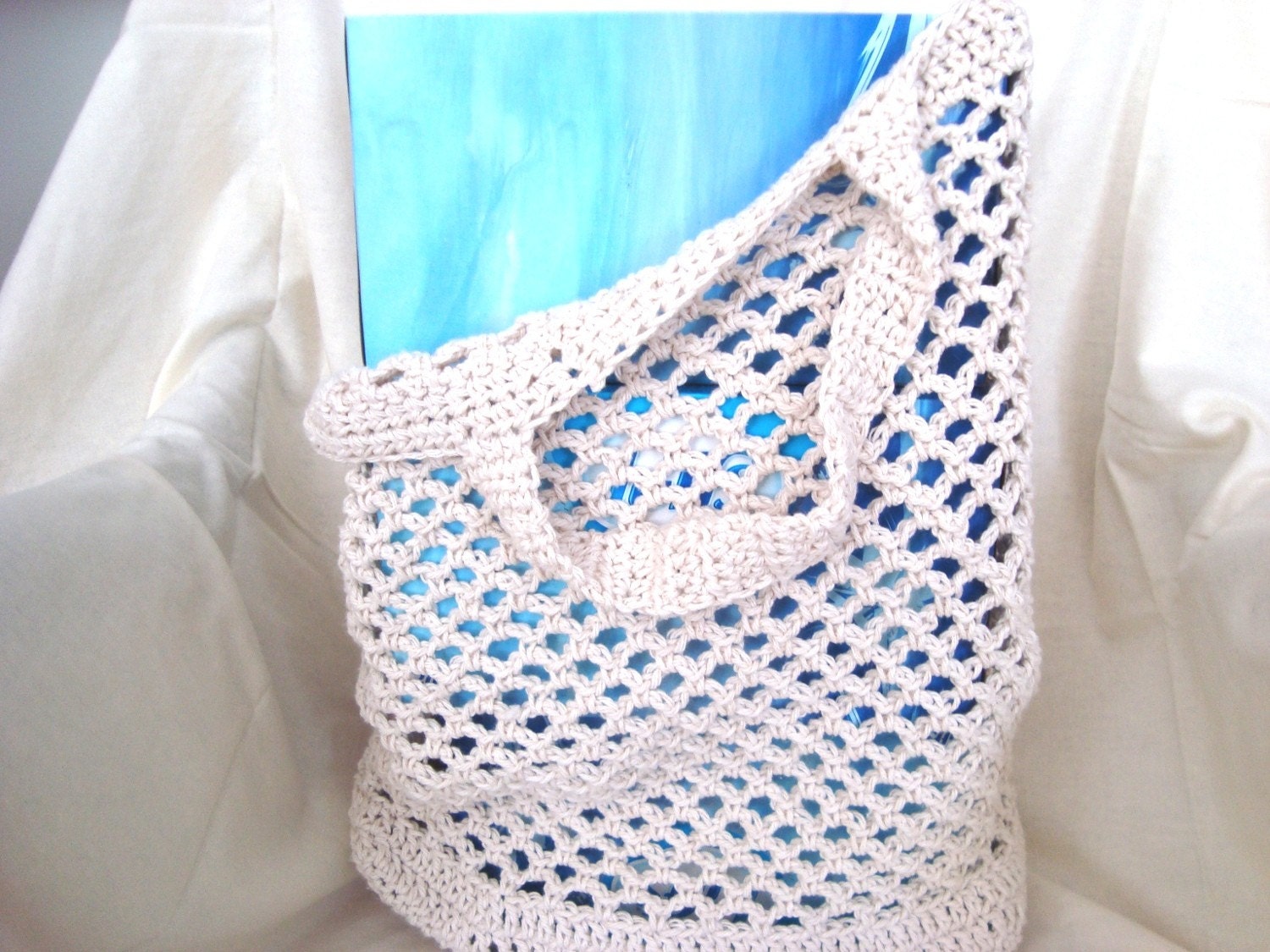 Bernat: Pattern Detail - Handicrafter Cotton - Shopping Bag (crochet)