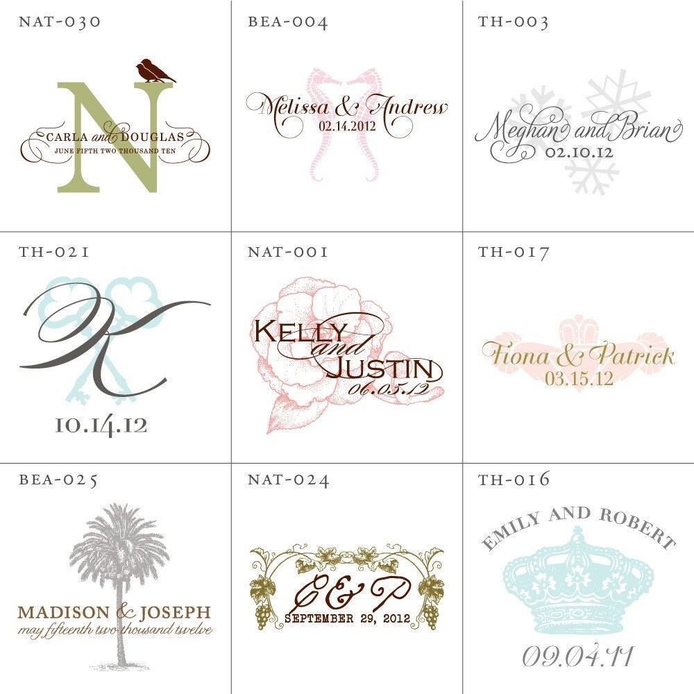 Two Wedding Monogram Designs