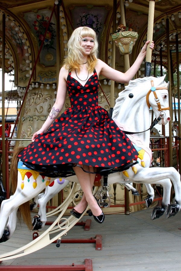 Black Vintage Dresses, Retro Vintage Style Dress Black | Vintage