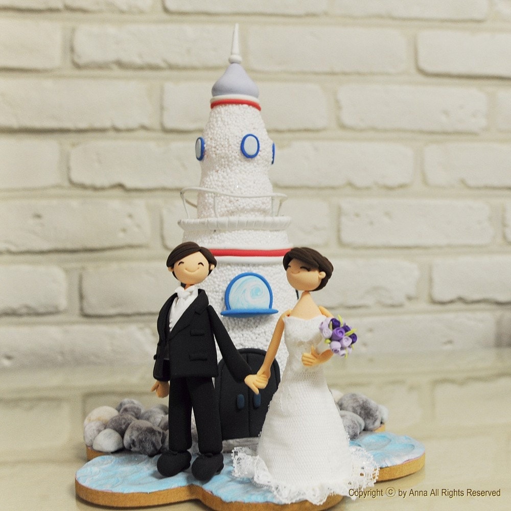 lighthouse wedding centrepieces