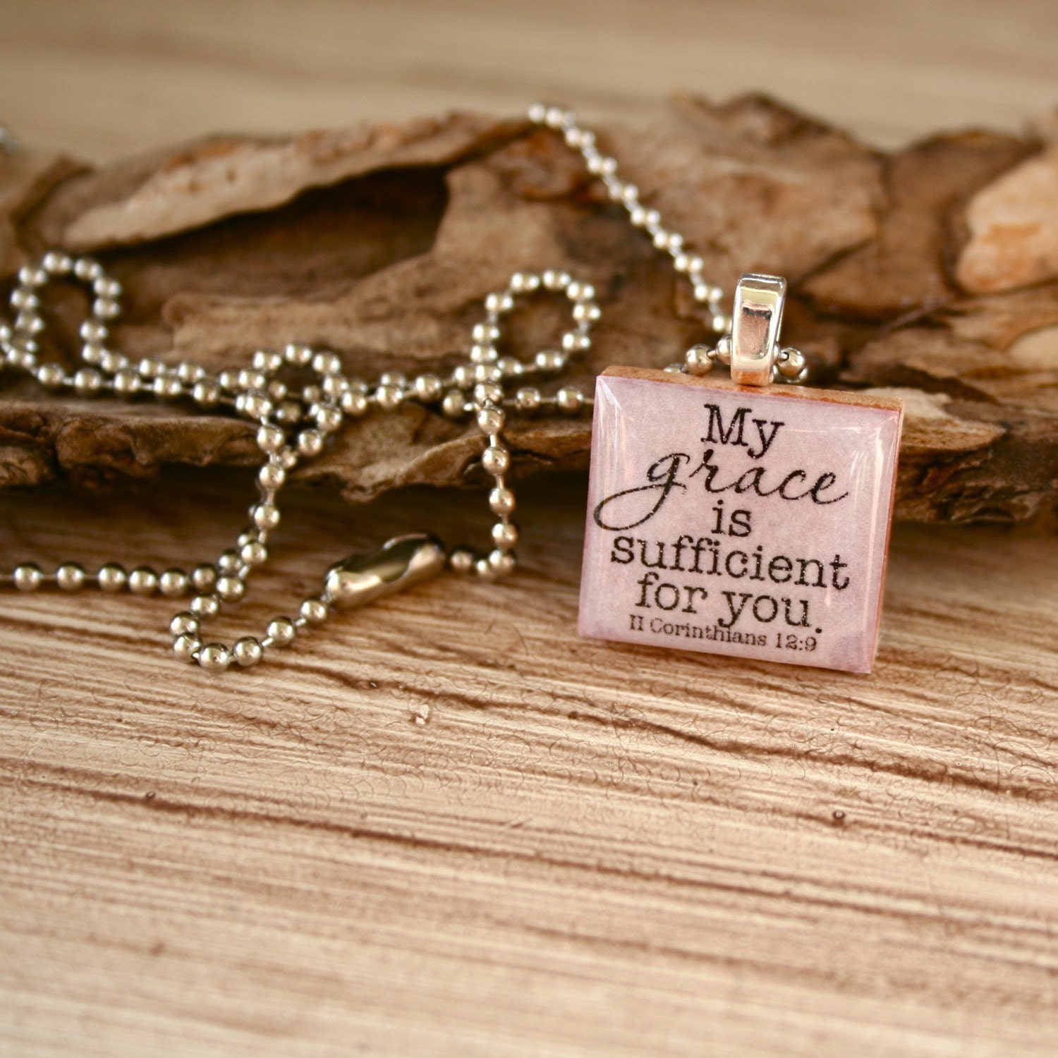 My grace is sufficient for you 2 Corinthians 12 9 necklace