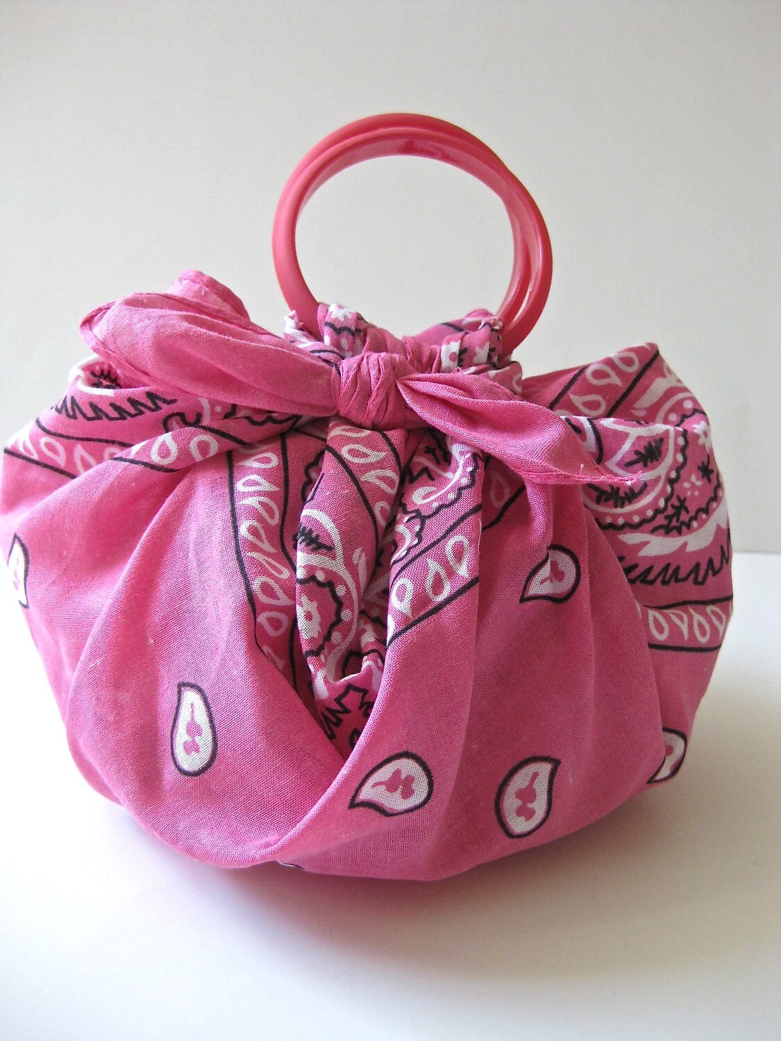 pink bandana purse