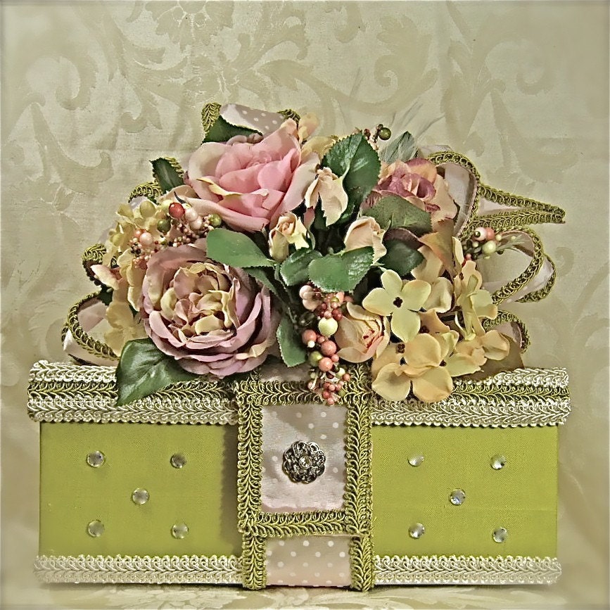 Bright Green Wedding Box Bridal Shower Gift Ideas Young Girls Gift Box 