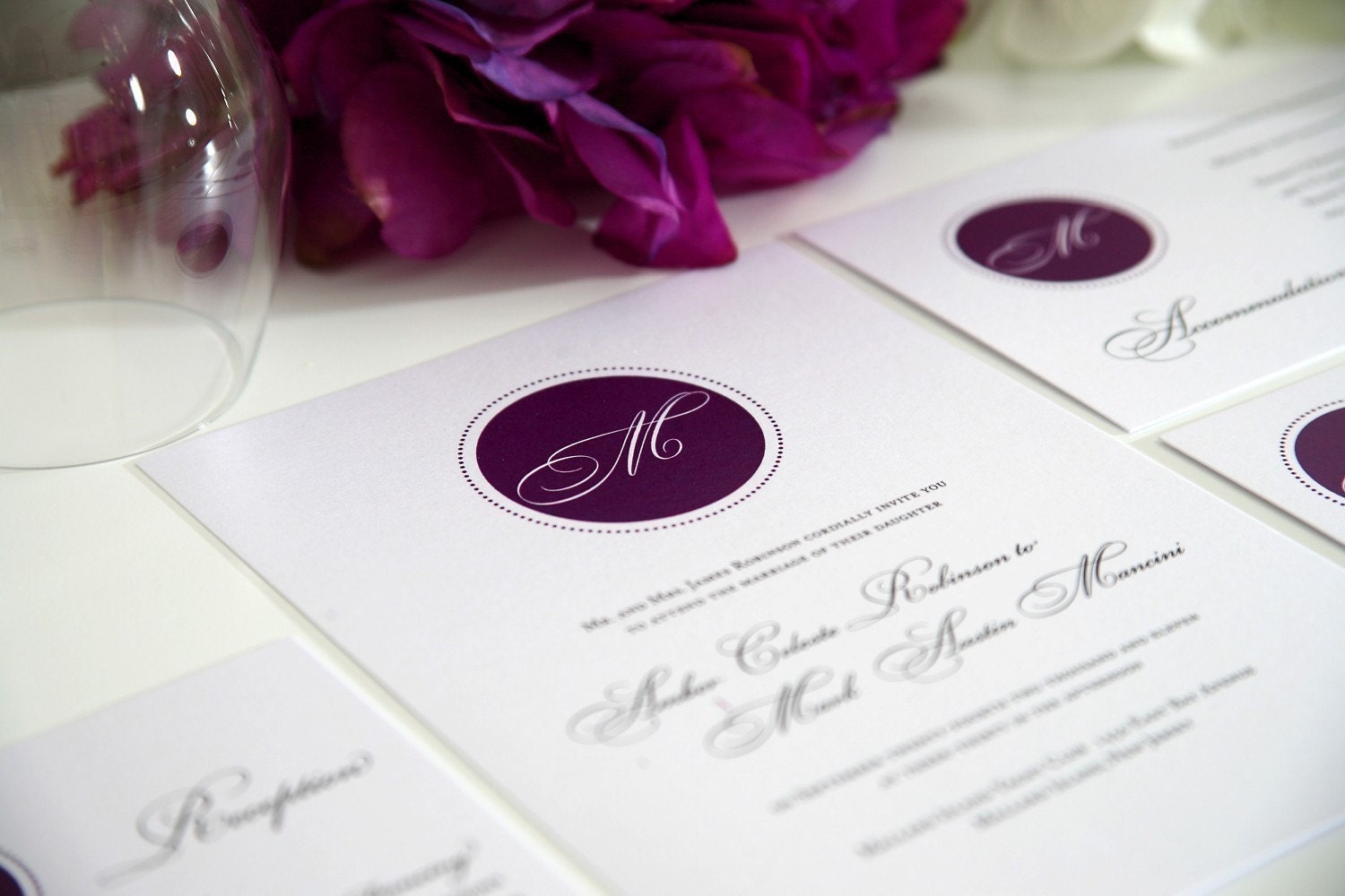 Purple Wedding Invitations