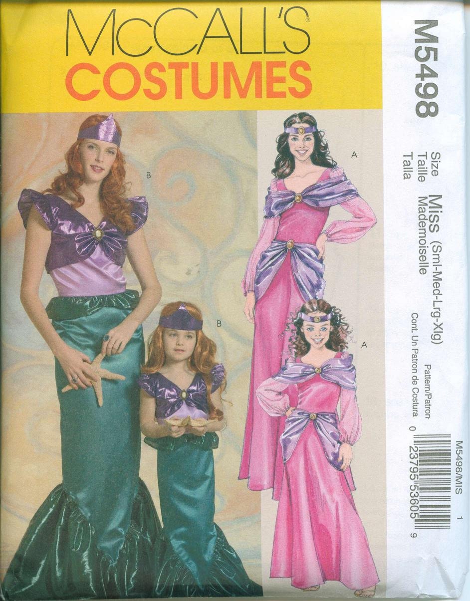 Costume Gown Pattern Sizes